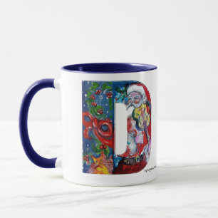CANECA NATAL W CARTA/PAPAIS NOEIS COM MONOGRAMA VIOLINA