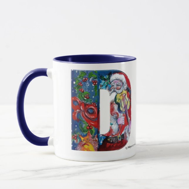 CANECA NATAL W CARTA/PAPAIS NOEIS COM MONOGRAMA VIOLINA (Esquerda)