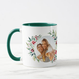Caneca Natalina Elegância Verde Encantada