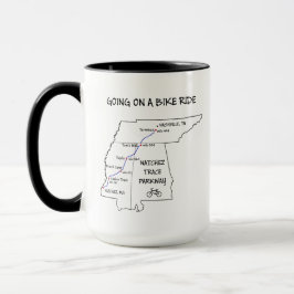 Caneca Natchez Trace Route Map Coffee Mug