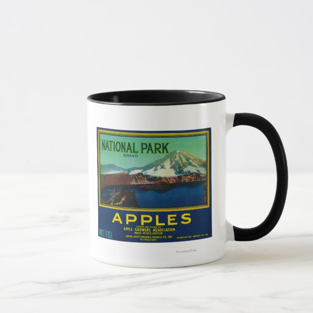 Caneca National Park Apple Crate LabelHood River, OU (Direita)