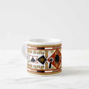 Caneca Nativa Americana de Clã de Urso