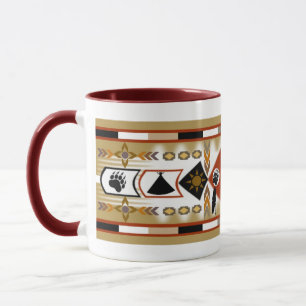 Caneca Native American Bear Clan Mug
