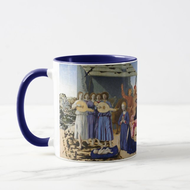 Caneca NATIVITY OF JESUS, ANGELS by PIERO DELLA FRANCESCA (Esquerda)