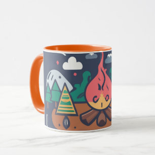 Caneca Nature avec Notre Tasse de Café Camping!