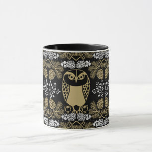 Caneca Nature Owl Folk Art