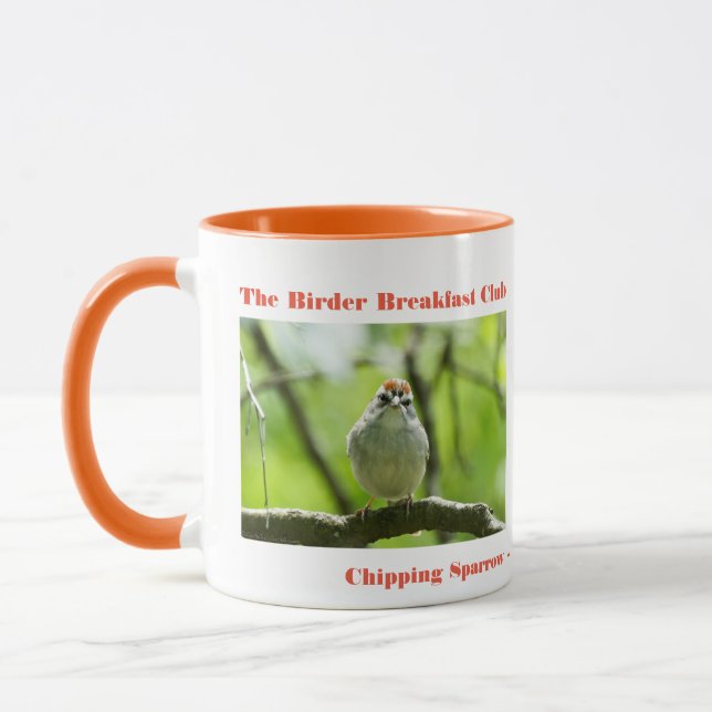 Caneca Natureza Fotografia Chipset Sparrow Birder (Esquerda)