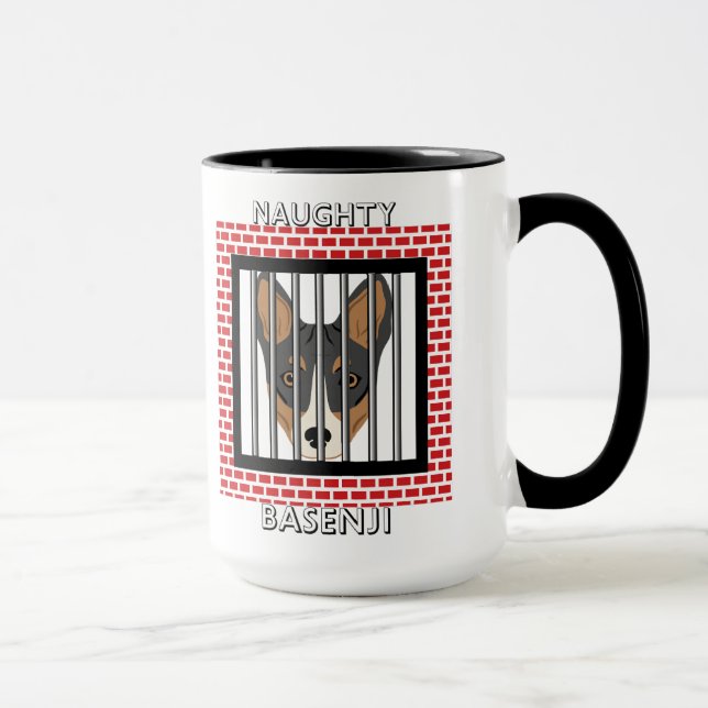 Caneca Naughn Basenji Enji Enny Dog (Direita)