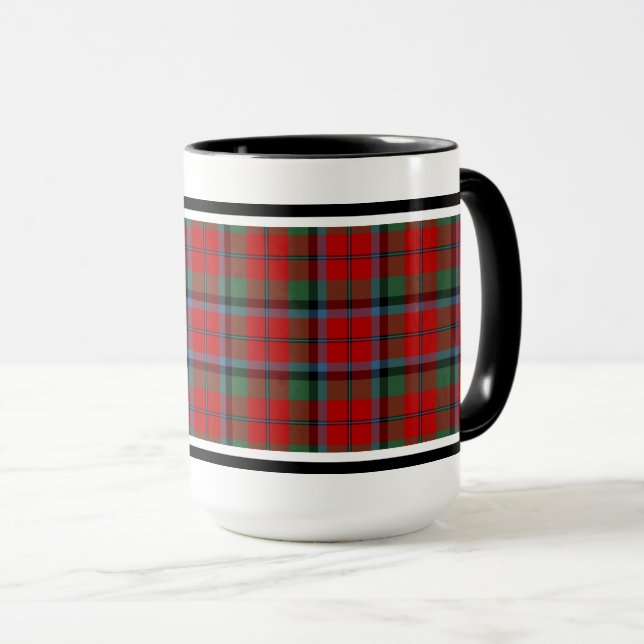 Caneca Naughton Clan Tartan Pattern Red Xadrez (Frente Esquerda)