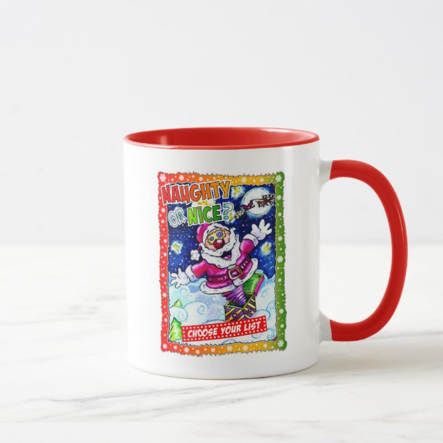 Caneca Naughty or nice, choose your list (Direita)