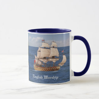 Caneca náutica do navio de guerra inglês