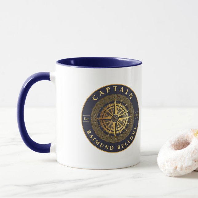 Caneca Náutico Dourado (Com Donut)