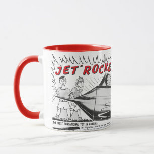 Caneca Nave Espacial Foguete a Jato Vintage