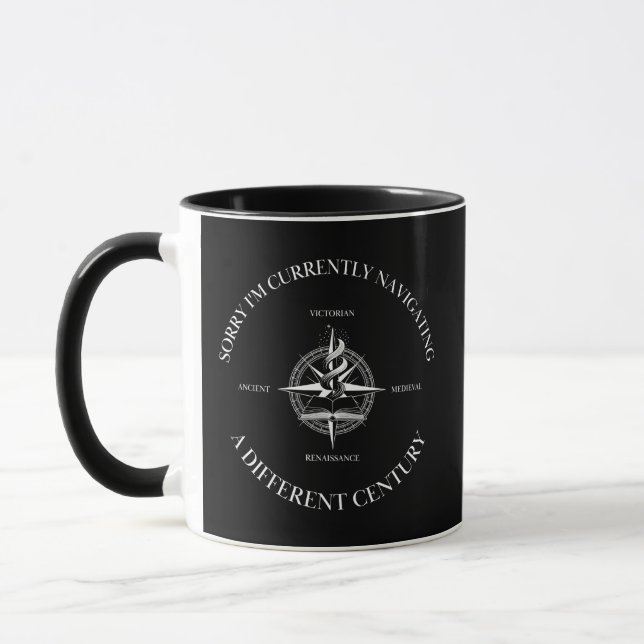 Caneca Navegando Biblioteca de um Século Diferente (Esquerda)
