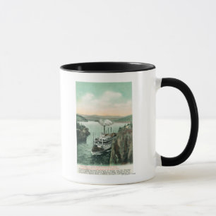 Caneca Navio a vapor de Cavalo Branco