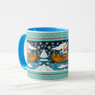 CANECA NAVIO CALÇADO NEERLANDÊS, ICEBERGS, BALEIA, URSO