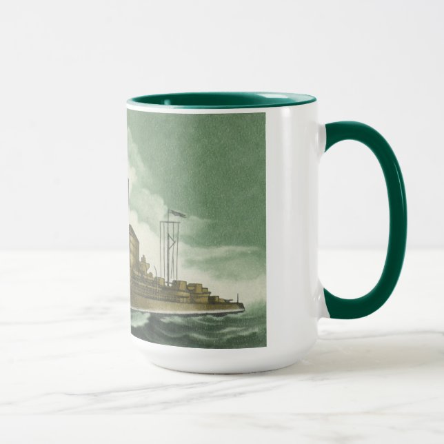 Caneca Navio de guerra - tempestuoso (Direita)