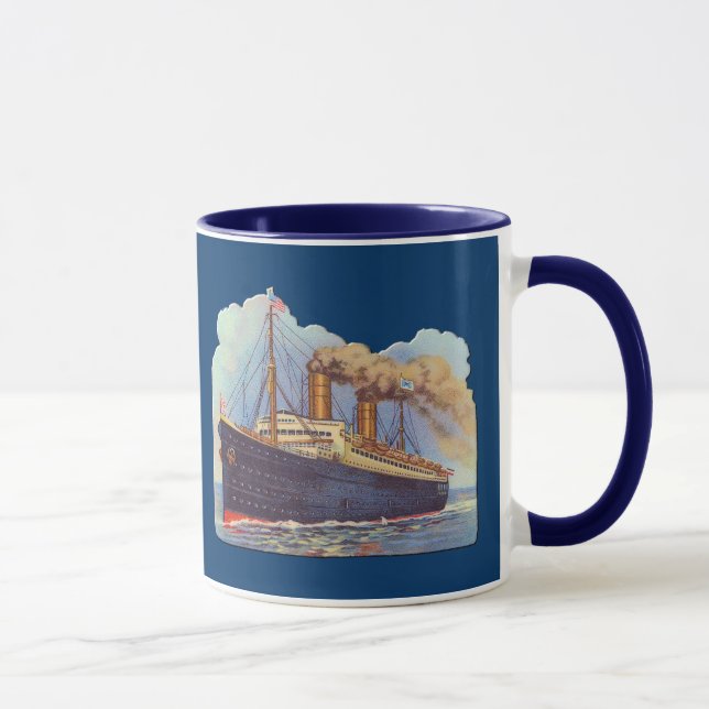 Caneca Navio de Vapor de Oceano (Direita)