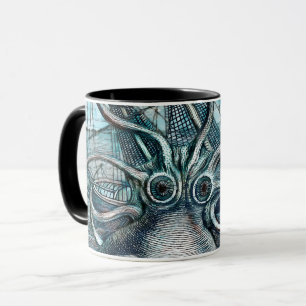 Caneca Navio gigante Octopus Blue Sea Monster