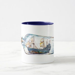 Caneca Navio numa Garrafa
