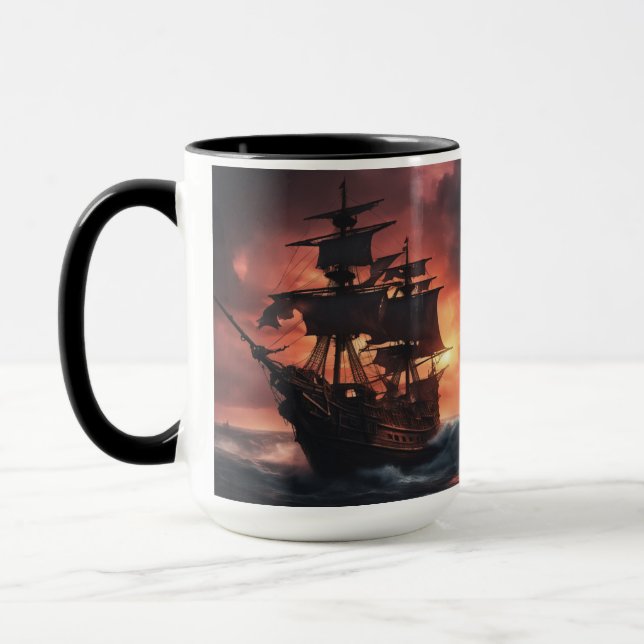 Caneca Navio Pirata Stormy - 3 - (Esquerda)