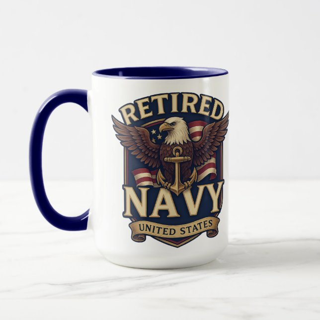 Caneca Navy USN Veteran (Esquerda)
