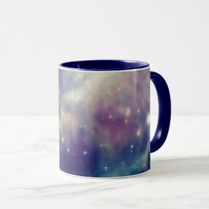 Caneca Nebulosa Cósmica Violeta Azul Violeta