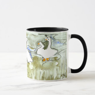 Caneca Neerlandês Art Nouveau Ducks and Geese