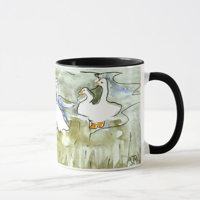 Caneca Neerlandês Art Nouveau Ducks and Geese (Direita)