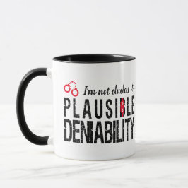Caneca Negabilidade plausível (sem noção) engraçada