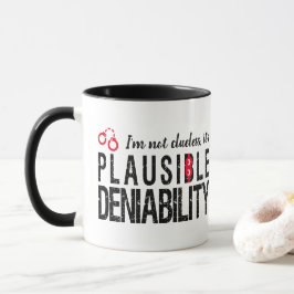 Caneca Negabilidade plausível (sem noção) engraçada