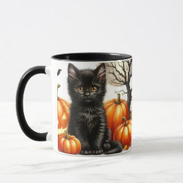 Caneca Negra de Halloween