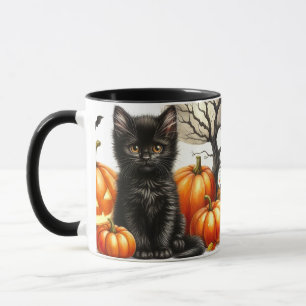 Caneca Negra de Halloween