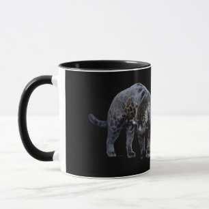 Caneca negra do Jaguar Diablo