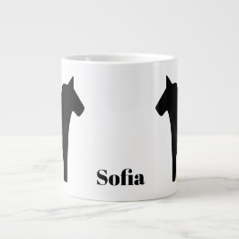 Caneca Negra-Negra-Dala Horse