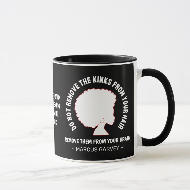 Caneca NEGRO HAIR Inspirational Marcus Garvey Cote (Direita)