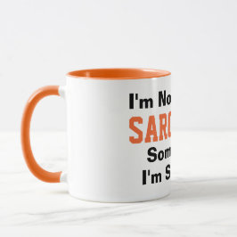 Caneca Nem sempre sou sarcástico Typografia Engraçada Lar