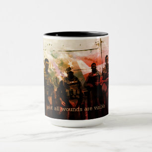 Caneca Nem todas as feridas são marcações de consciên