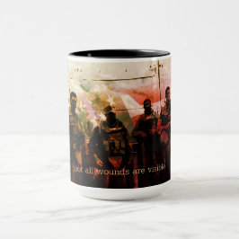 Caneca Nem todas as feridas são marcações de consciência 