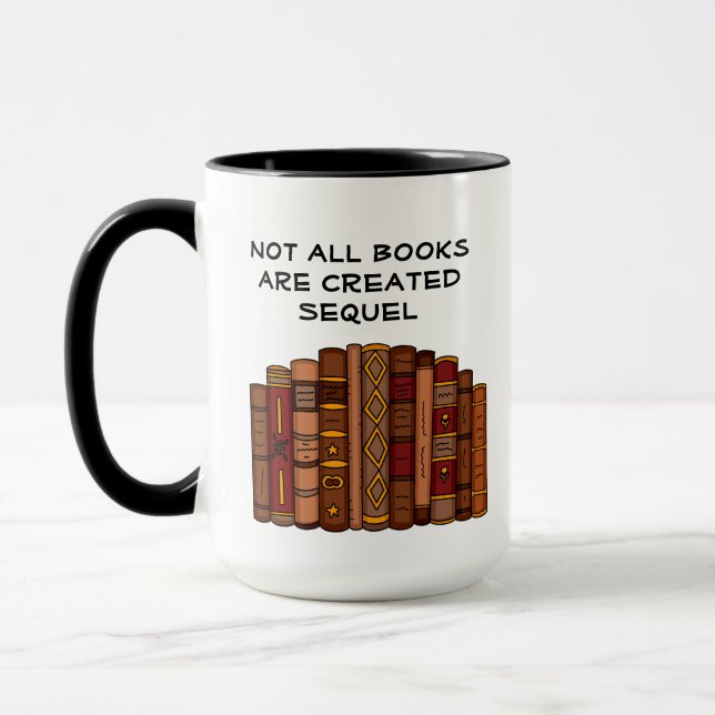 Caneca Nem todos os livros Criados Sequência | Leitura de (Esquerda)