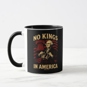Caneca Nenhum Rei na América Desde 1776 Anti-Donald Trump