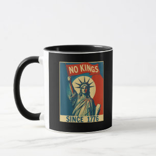 Caneca Nenhum Rei na América desde 1776 Estilo Legal Vint