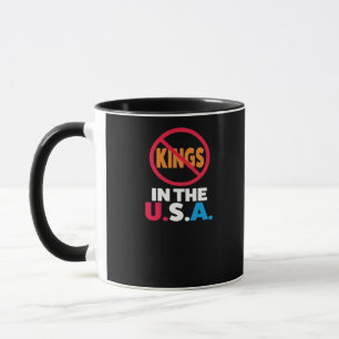 Caneca Nenhum Rei Nos EUA