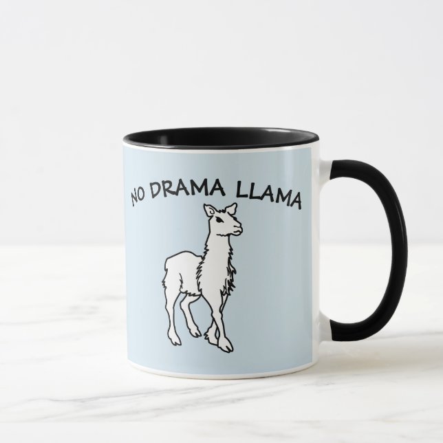 Caneca NENHUMA DRAMA LLAMA Café Mugs (Direita)