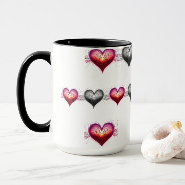 Caneca Neon Anatomical Heart iPhone / iPad case (Com Donut)