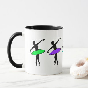 Caneca Neon Ballerinas Balé Poninte Dance Professora Tutu