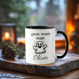 Caneca Neon Personalizado de Halloween - Design Clássico