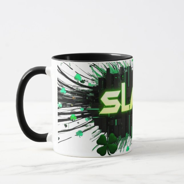 Caneca Neon Sláinte Cyber-Mug (Esquerda)