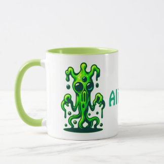 Caneca Neon Slime Monster - Legal Alienígena assustadora