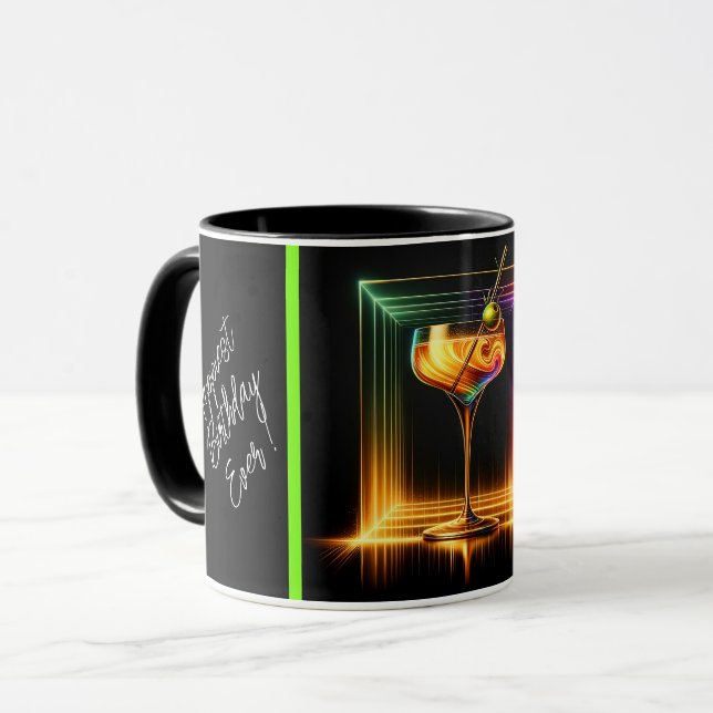 Caneca Neon Trendy Party Time Personalizado (Frente Esquerda)